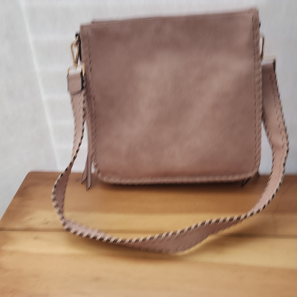 Elegant Blush Pink Crossbody Bag